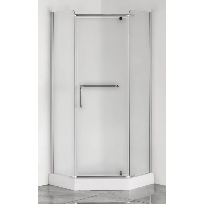 Душевая кабина LINES-SCT-01-TR/90x90x198/низкий поддон/прозрачное стекло 6мм/CHROME (MI6913)